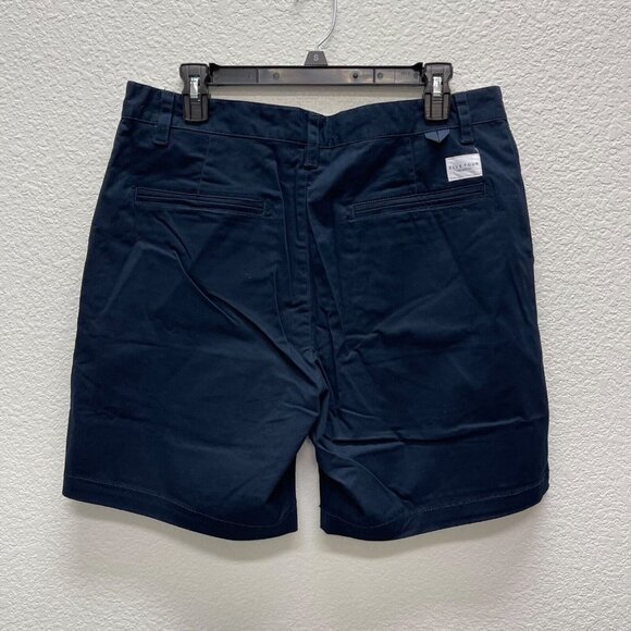 Five Four Shorts Mens 33 Modern Navy Blue Dress Chino Short Ginsberg 7" Inseam - Picture 3 of 4